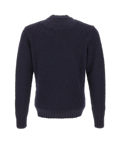 FILIPPO DE LAURENTIIS Maglia in lana merino extrafine BLUE Uomo 