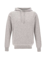 FILIPPO DE LAURENTIIS Maglia con cappuccio in lana e cashmere GREY Uomo 