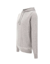FILIPPO DE LAURENTIIS Maglia con cappuccio in lana e cashmere GREY Uomo 