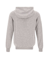 FILIPPO DE LAURENTIIS Maglia con cappuccio in lana e cashmere GREY Uomo 