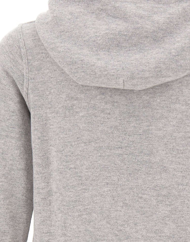 FILIPPO DE LAURENTIIS Maglia con cappuccio in lana e cashmere GREY Uomo 