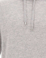 FILIPPO DE LAURENTIIS Maglia con cappuccio in lana e cashmere GREY Uomo 