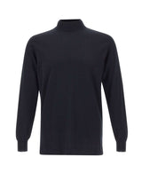 FILIPPO DE LAURENTIIS Maglia in cotone e cashmere BLUE Uomo 
