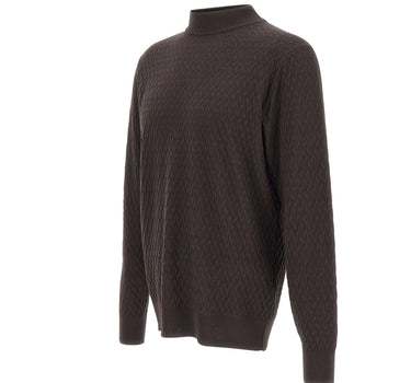FILIPPO DE LAURENTIIS Maglia in lana merino BROWN Uomo 
