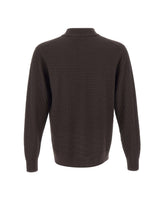FILIPPO DE LAURENTIIS Maglia in lana merino BROWN Uomo 