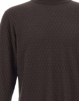 FILIPPO DE LAURENTIIS Maglia in lana merino BROWN Uomo 