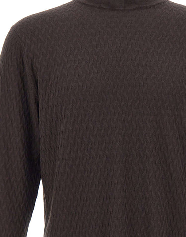 FILIPPO DE LAURENTIIS Maglia in lana merino BROWN Uomo 