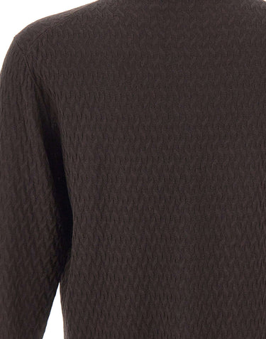 FILIPPO DE LAURENTIIS Maglia in lana merino BROWN Uomo 