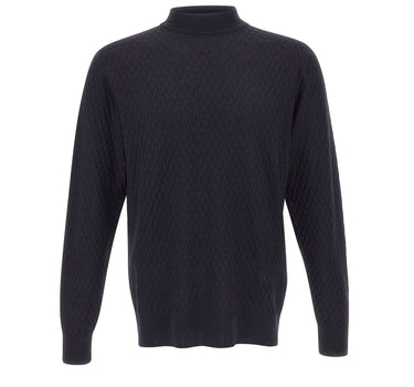 FILIPPO DE LAURENTIIS Maglia in lana merino BLUE Uomo 