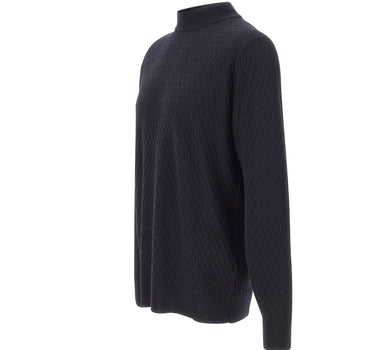 FILIPPO DE LAURENTIIS Maglia in lana merino BLUE Uomo 