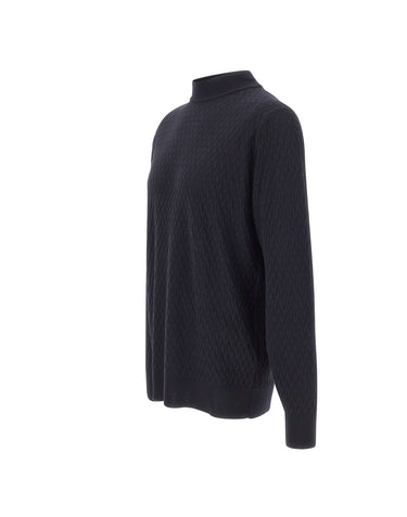 FILIPPO DE LAURENTIIS Maglia in lana merino BLUE Uomo 