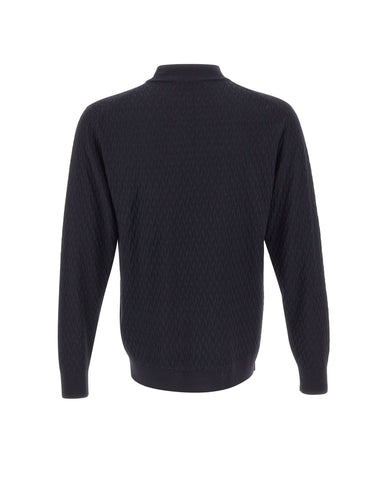 FILIPPO DE LAURENTIIS Maglia in lana merino BLUE Uomo 
