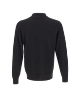 FILIPPO DE LAURENTIIS Maglia in lana merino BLACK Uomo 