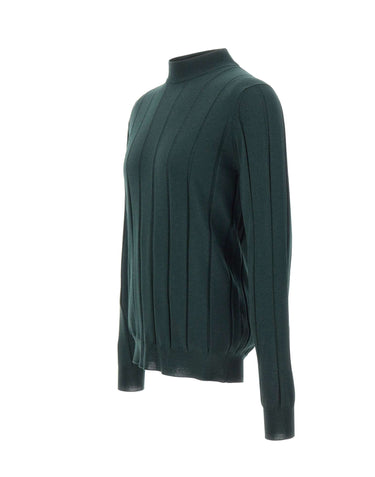 FILIPPO DE LAURENTIIS Lupetto in lana a maxi coste GREEN Uomo 