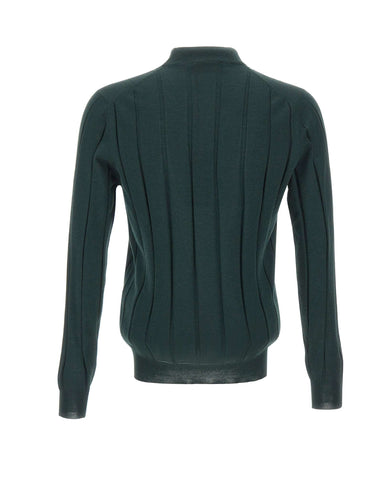 FILIPPO DE LAURENTIIS Lupetto in lana a maxi coste GREEN Uomo 