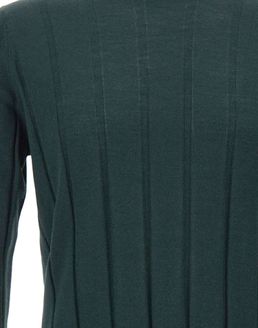FILIPPO DE LAURENTIIS Lupetto in lana a maxi coste GREEN Uomo 