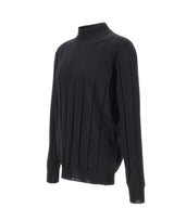 FILIPPO DE LAURENTIIS Lupetto in lana a maxi coste BLACK Uomo 