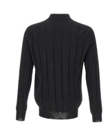 FILIPPO DE LAURENTIIS Lupetto in lana a maxi coste BLACK Uomo 