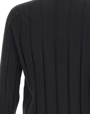 FILIPPO DE LAURENTIIS Lupetto in lana a maxi coste BLACK Uomo 