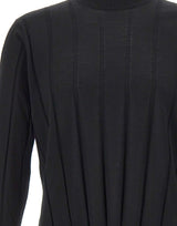 FILIPPO DE LAURENTIIS Lupetto in lana a maxi coste BLACK Uomo 