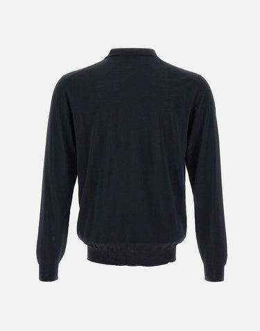 FILIPPO DE LAURENTIIS Maglia in lana merino BLUE Uomo 