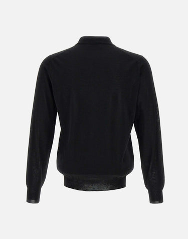 FILIPPO DE LAURENTIIS Maglia in lana merino BLACK Uomo 