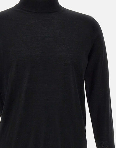 FILIPPO DE LAURENTIIS Maglia in lana merino BLACK Uomo 