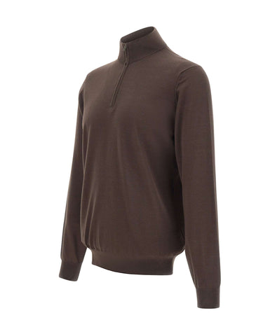 FILIPPO DE LAURENTIIS Maglia in lana merino BROWN Uomo 