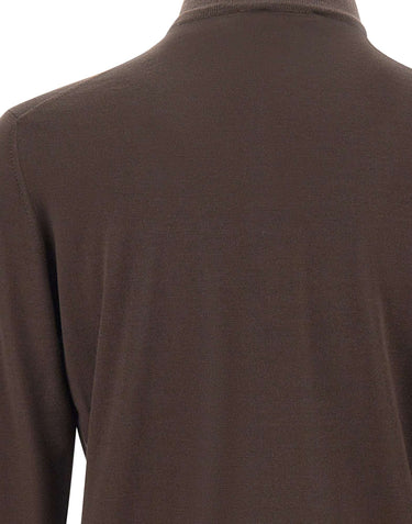 FILIPPO DE LAURENTIIS Maglia in lana merino BROWN Uomo 