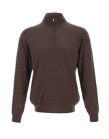 FILIPPO DE LAURENTIIS Maglia in lana merino BROWN Uomo 