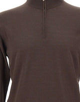 FILIPPO DE LAURENTIIS Maglia in lana merino BROWN Uomo 