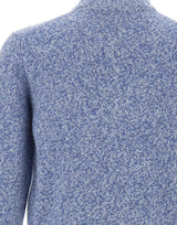 FILIPPO DE LAURENTIIS Maglia in lana a mezza zip Light Blue Uomo 