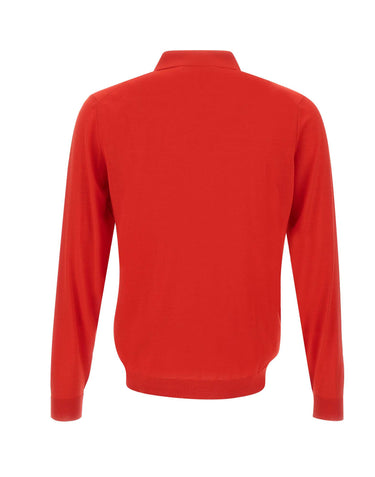 FILIPPO DE LAURENTIIS Polo in lana merino RED Uomo 