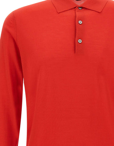 FILIPPO DE LAURENTIIS Polo in lana merino RED Uomo 