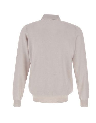 FILIPPO DE LAURENTIIS Polo in cashmere GREY Uomo 