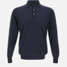FILIPPO DE LAURENTIIS Polo lana e cashmere BLUE Uomo 