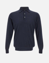 FILIPPO DE LAURENTIIS Polo lana e cashmere BLUE Uomo 