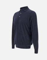 FILIPPO DE LAURENTIIS Polo lana e cashmere BLUE Uomo 