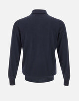 FILIPPO DE LAURENTIIS Polo lana e cashmere BLUE Uomo 