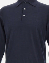 FILIPPO DE LAURENTIIS Polo lana e cashmere BLUE Uomo 