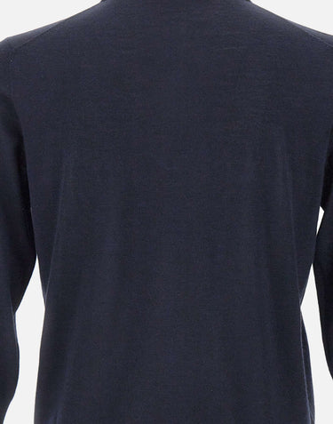 FILIPPO DE LAURENTIIS Polo lana e cashmere BLUE Uomo 