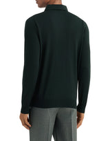 FILIPPO DE LAURENTIIS Polo in lana merino superfine GREEN Uomo 