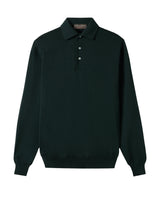 FILIPPO DE LAURENTIIS Polo in lana merino superfine GREEN Uomo 