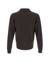 FILIPPO DE LAURENTIIS Polo skipper in lana merino BROWN Uomo 