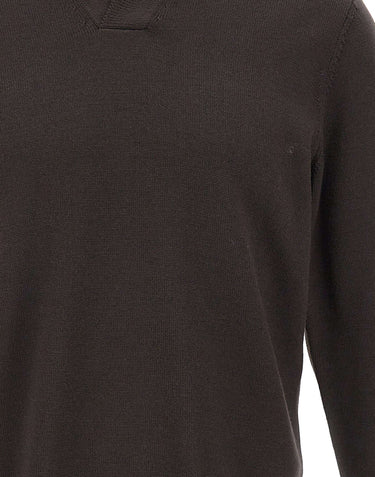 FILIPPO DE LAURENTIIS Polo skipper in lana merino BROWN Uomo 