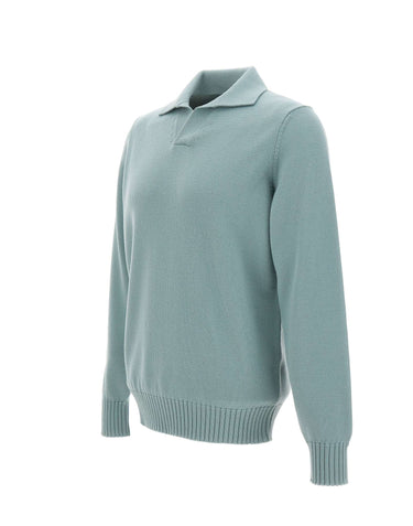 FILIPPO DE LAURENTIIS Polo in lana merino GREEN Uomo 