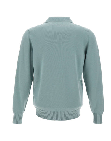 FILIPPO DE LAURENTIIS Polo in lana merino GREEN Uomo 