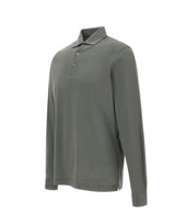 FILIPPO DE LAURENTIIS Polo a manica lunga in cotone GREEN Uomo 