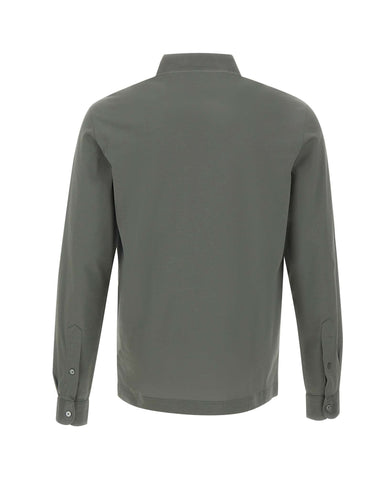 FILIPPO DE LAURENTIIS Polo a manica lunga in cotone GREEN Uomo 