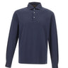 FILIPPO DE LAURENTIIS Polo a manica lunga in cotone BLUE Uomo 